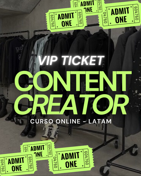 VIP TICKET - Content Creator + Mentoría