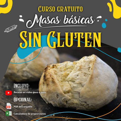 Gratis: Masas básicas SIN GLUTEN (8 recetas)