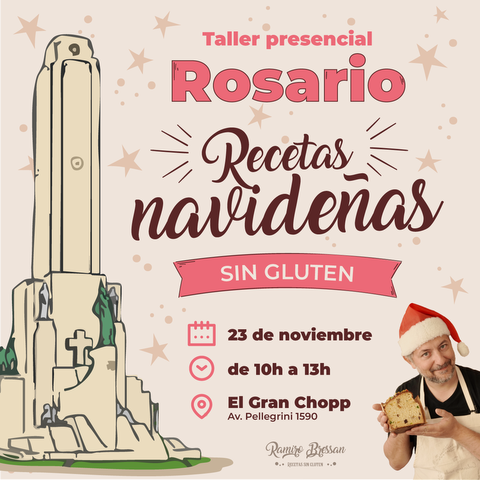 Rosario: Taller de Recetas navideñas SIN GLUTEN