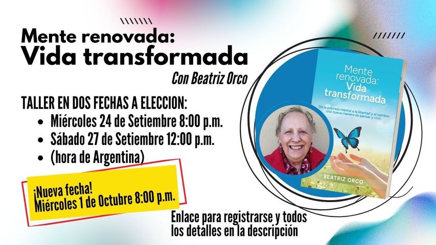 Taller Mente renovada: Vida transformada