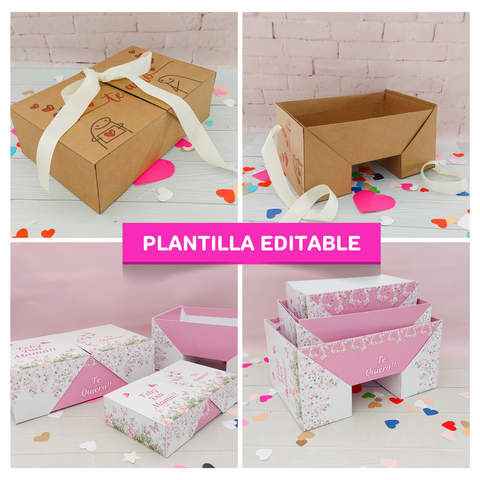 CAJAS BANDEJA EDITABLES