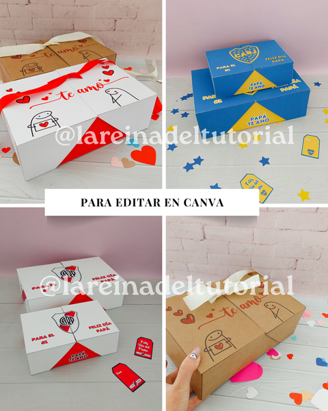 KIT CAJAS BANDEJA EDITABLES
