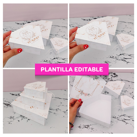 KIT CAJAS DIAMANTE EDITABLES