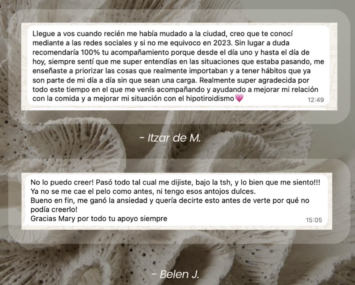 Testimonio de paciente