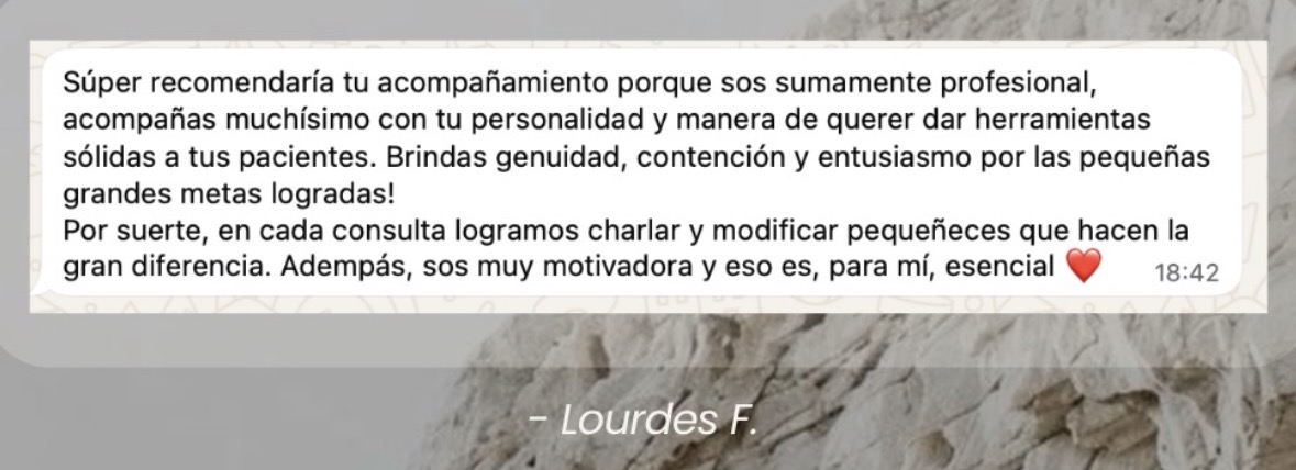 Testimonio de paciente