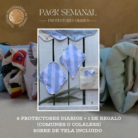 Protectores Diarios Comunes - Pack 6 + 1
