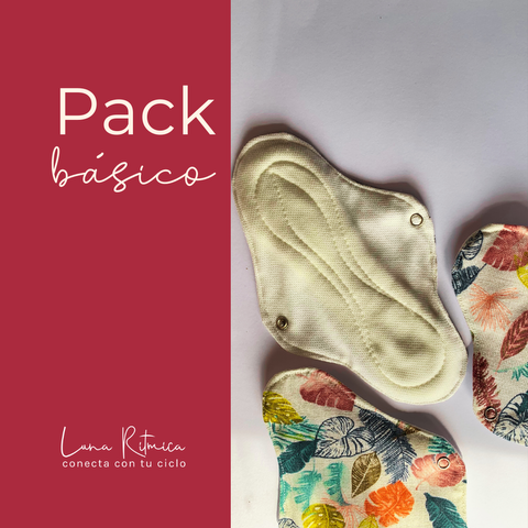 Pack básico. Bienvenida a tu gestión menstrual sostenible! 
