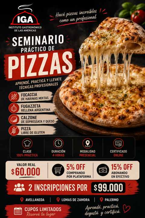 SEMINARIO PRESENCIAL PIZZAS PALERMO 