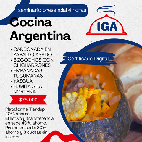 SEMINARIO PRESENCIAL COCINA ARGENTINA FLORES