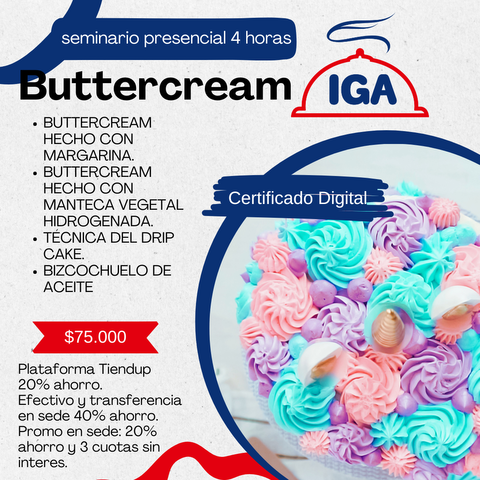 SEMINARIO PRESENCIAL BUTTERCREAM VICENTE LOPEZ