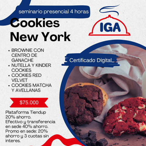SEMINARIO PRESENCIAL COOKIES NEW YORK PALERMO
