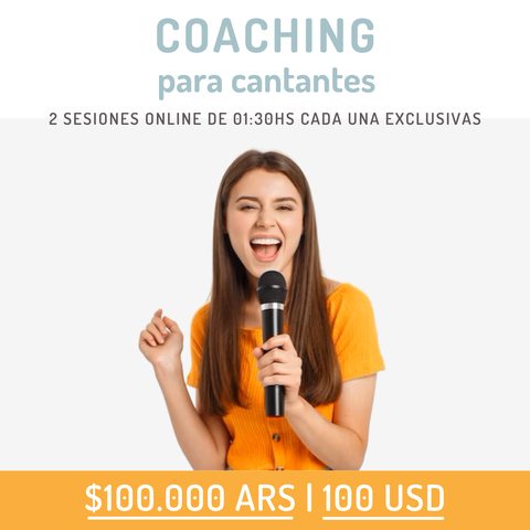 Dos Sesiones de Coaching para Cantantes