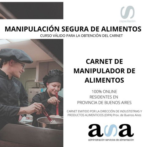 CARNET DE MANIPULADOR DE ALIMENTOS