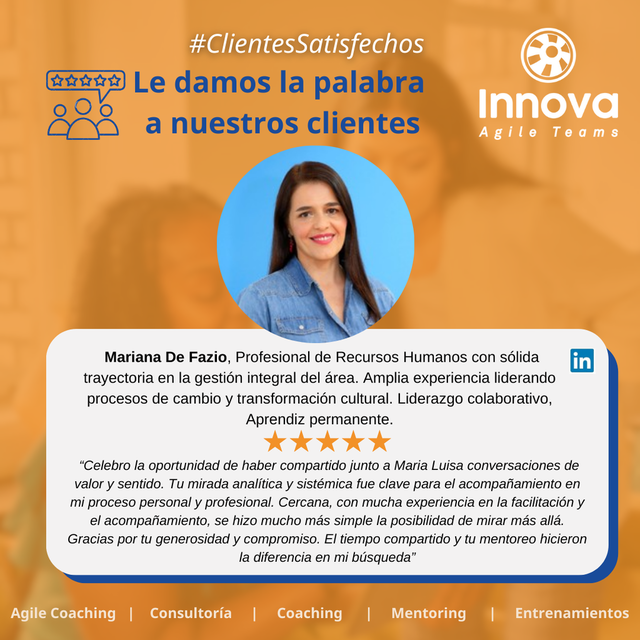 Clientes Satisfechos - Mariana De Fazio