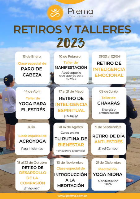 Conocé nuestra agenda 2023 de Retiros y Talleres