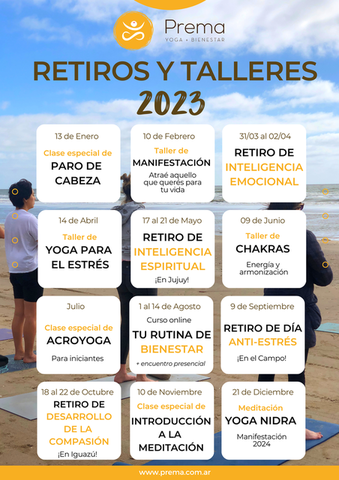 Conocé nuestra agenda 2023 de Retiros y Talleres