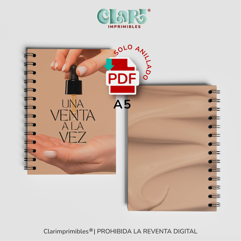Cuaderno Vendedoras A5 - SERUM (solo anillado)