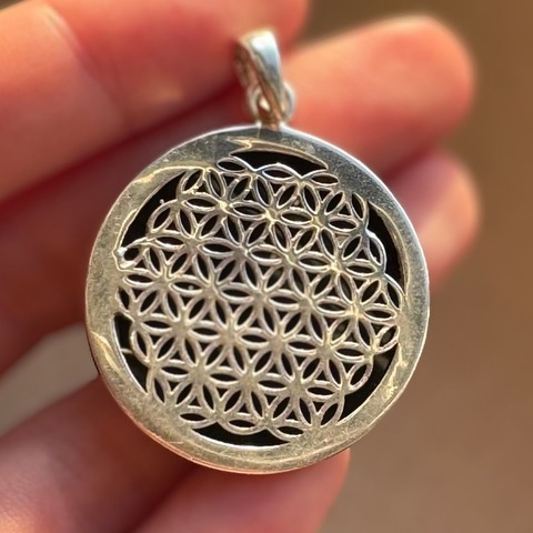 Dije de Plata | FLOR DE LA VIDA ÓNIX