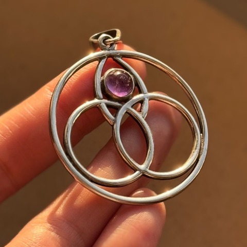 Dije de Plata | VESICA PISCIS AMATISTA