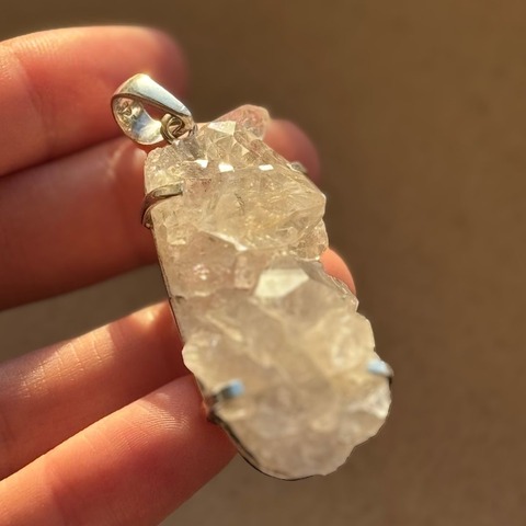 Dije de Plata | CUARZO RAW GRANDE