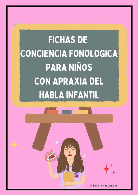 Fichas conciencia fonológica apraxia del habla infantil  