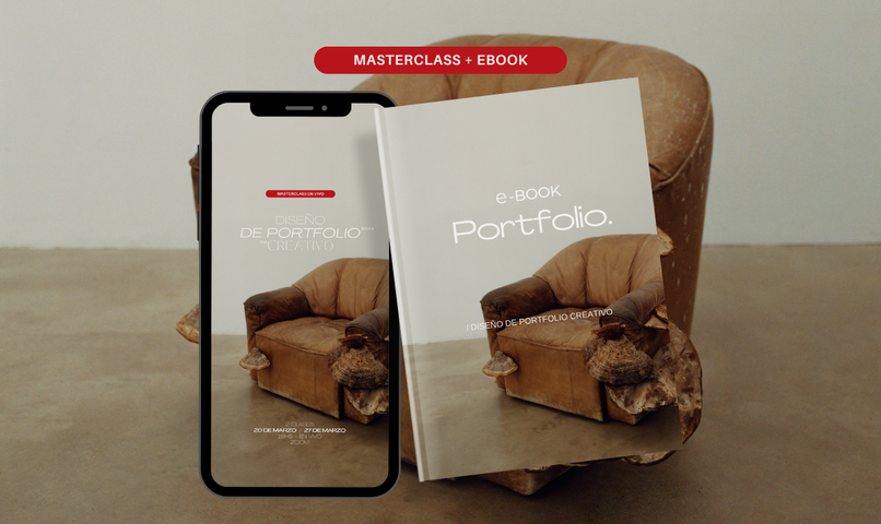 MASTERCLASS + EBOOK DISEÑO DE PORTFOLIO CREATIVO