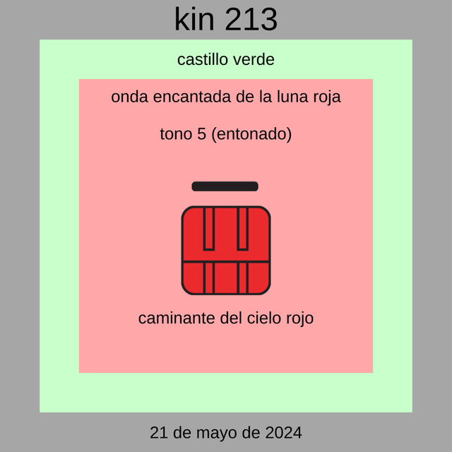 Kin 213 - Caminante del Cielo Entonado Rojo