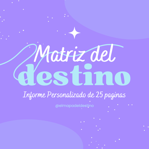 Matriz del Destino | Lectura Personalizada|  Ebook | Matrix Of Destiny | Numerología