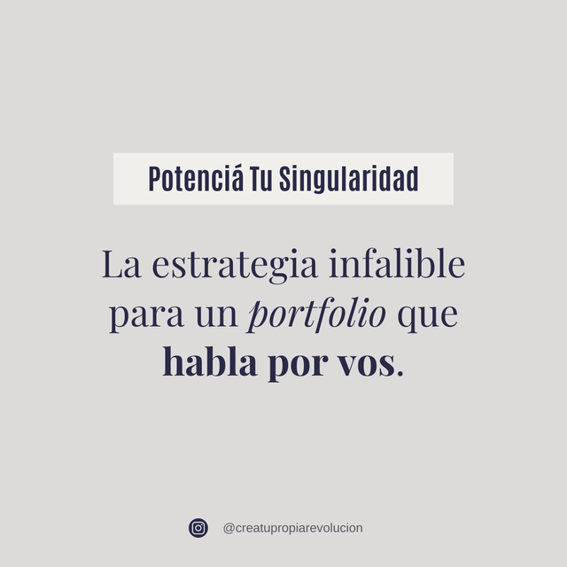 Una estrategia infalible para un portfolio que habla por vos