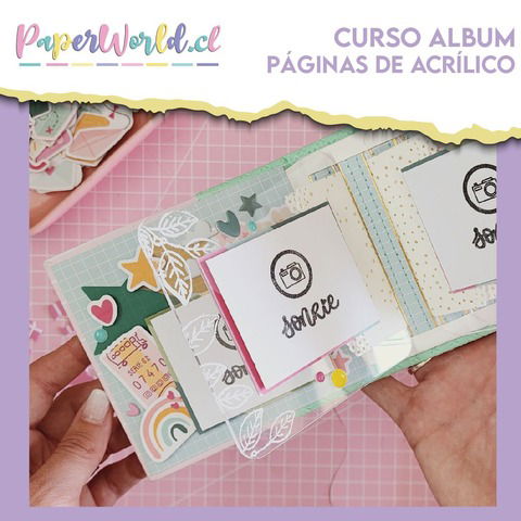 Curso: Mini álbum ruso con páginas de acrílico