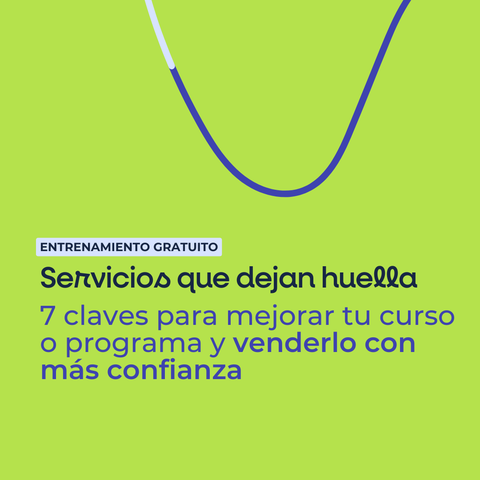 ENTRENAMIENTO GRATUITO: Servicios que dejan huella