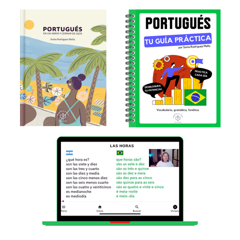 PORTUGUÊS NA VEIA (ESCUCHO, LEO Y ESCRIBO)