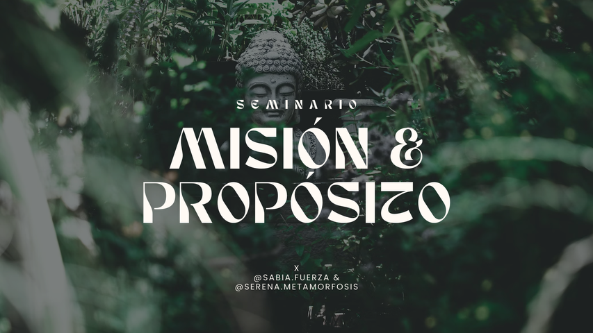 Misión y propósito ~ Seminario online