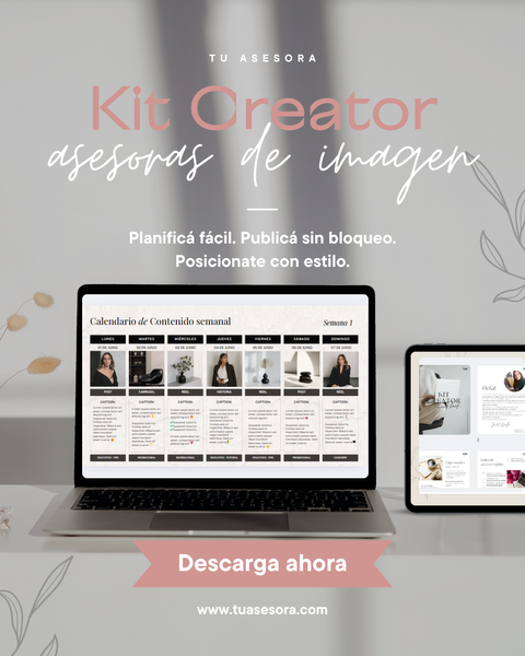 Kit de Creación Contenido para Asesoras de Imagen