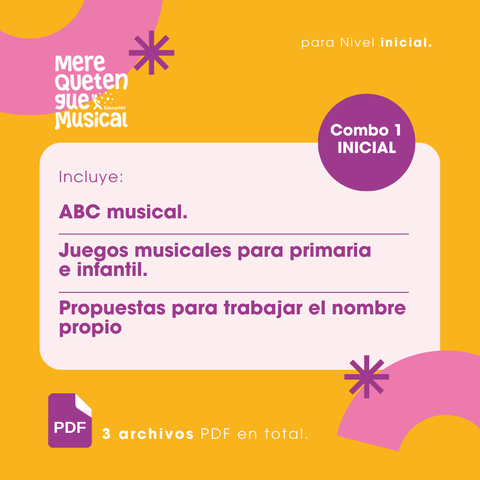 COMBO Nº1 PARA NIVEL INICIAL 