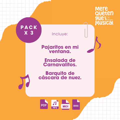 PACK DE PARTITURAS (X3)