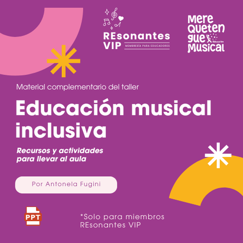 EDUCACIÓN MUSICAL INCLUSIVA