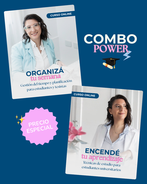 Combo POWER: Organizá tu semana + Encendé tu aprendizaje 