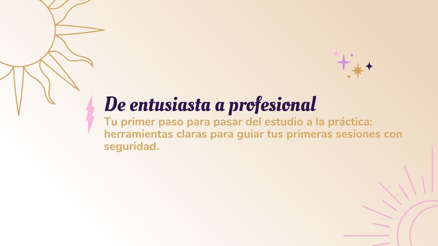 DE ENTUSIASTA A PROFESIONAL - CLASE GRABADA