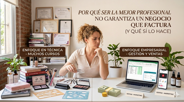 Por qué ser la mejor profesional no garantiza un negocio que factura (y qué sí lo hace)