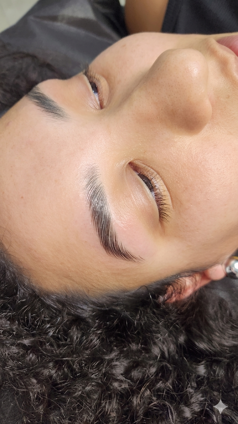 Laminado de cejas terminado