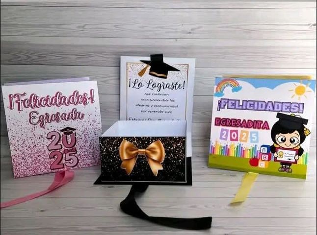 🔥 PACK CAJITAS EGRESADO 🩷💙🖤