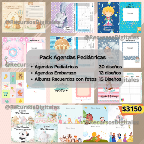 🖨️ PACK AGENDAS PEDIATRICAS.