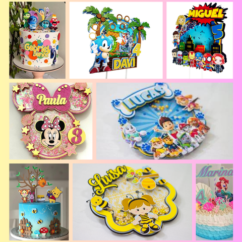 PACK TOPPERS 3D + Regalos