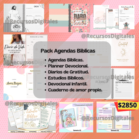 🖨️ PACK AGENDAS BIBLICAS