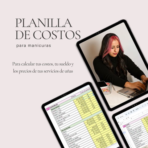 Planilla de costos Manicura