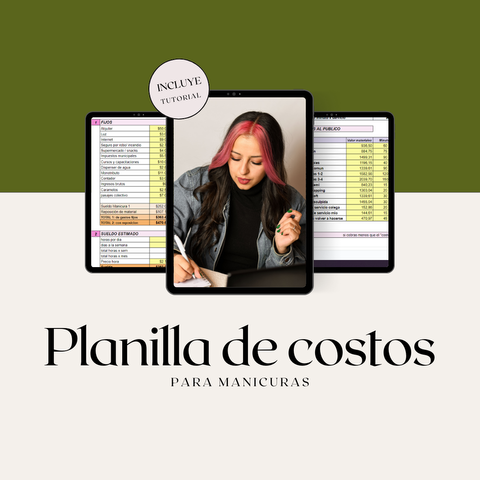 Planilla de costos Manicuras