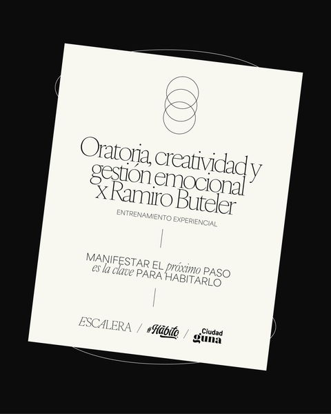 Entrenamiento experiencial de Oratoria y Creatividad by Ramiro Buteler 