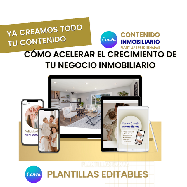 Cómo acelerar el crecimiento de tu negocio inmobiliario con una sólida marca personal en redes sociales y Plantillas Editables en Canva