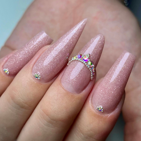 Inicial de Esculpidas en poligel  con moldes de papel